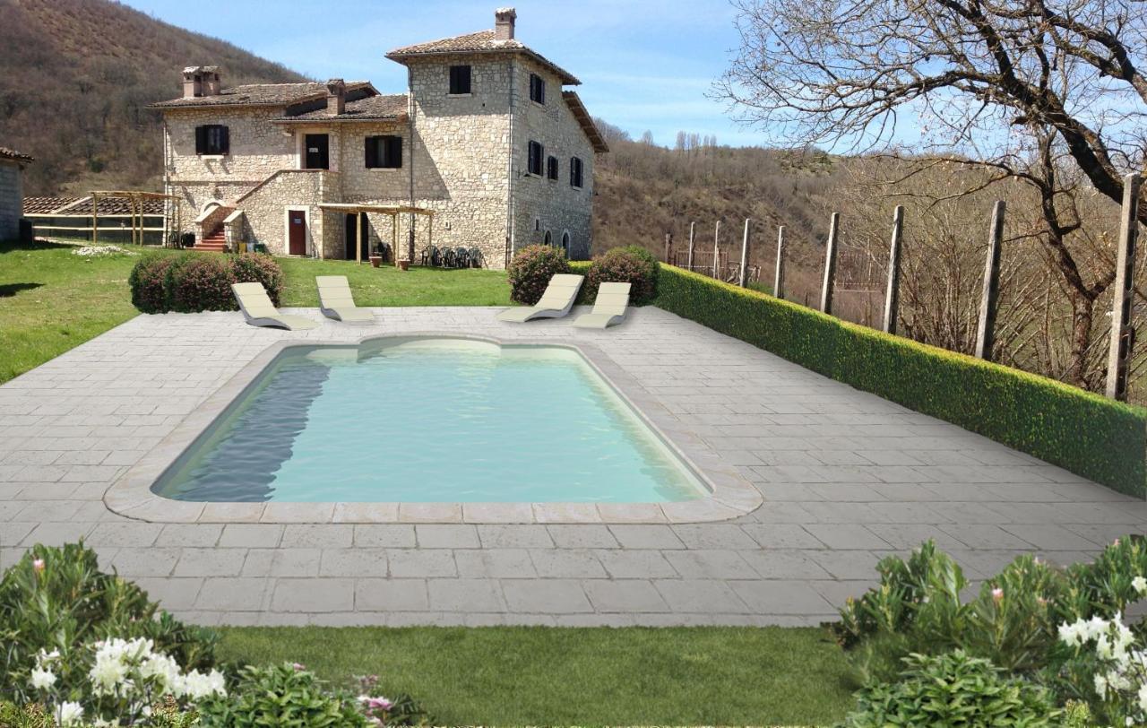 Agriturismo La Commenda-Adults Only Cascia Eksteriør billede